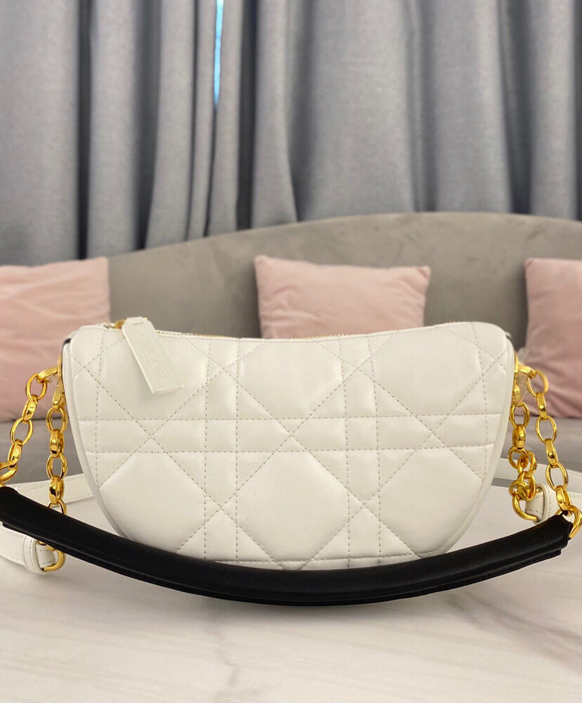 Christian Dior Vibe HOBO Leather Bag Cream